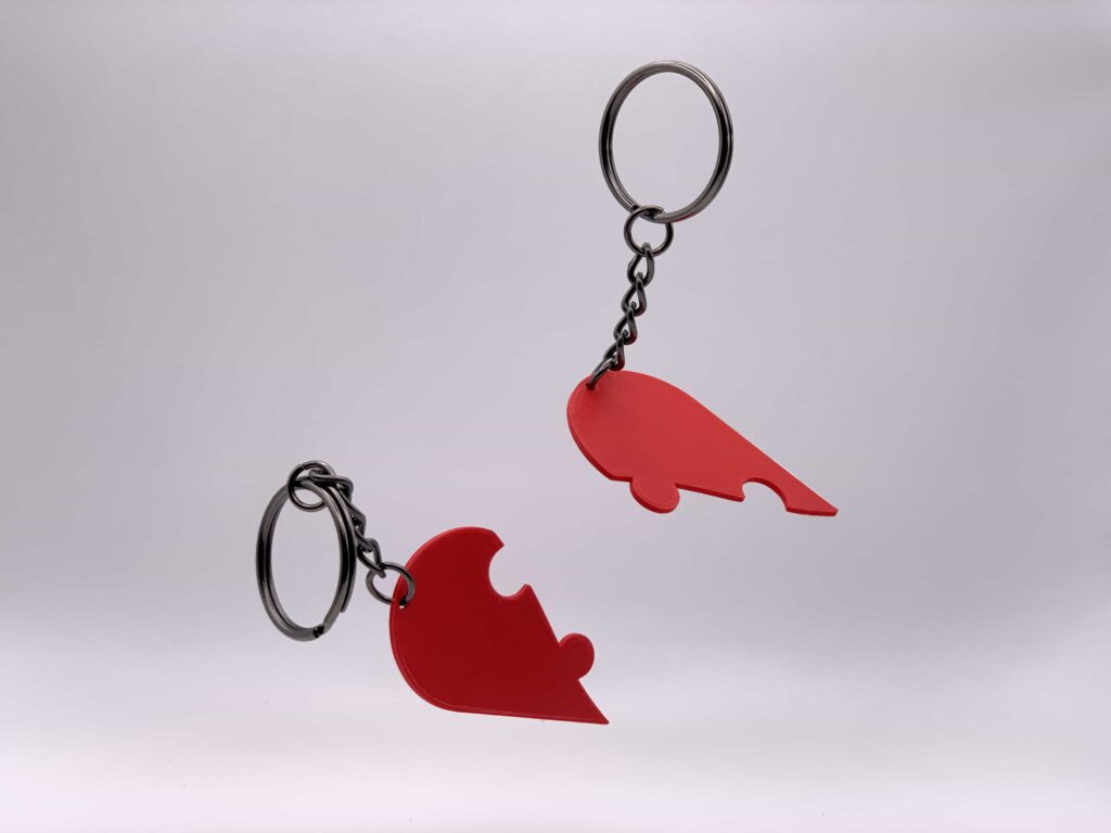 Breloc imprimare 3D inimi puzzle Managelia (6)